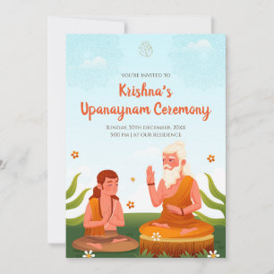 Thread Zeremonie Einladungen & Upanayanam lädt ein