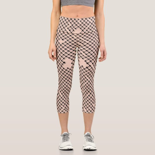 Threadbare Fishnets Capri Leggings (Vorderseite)