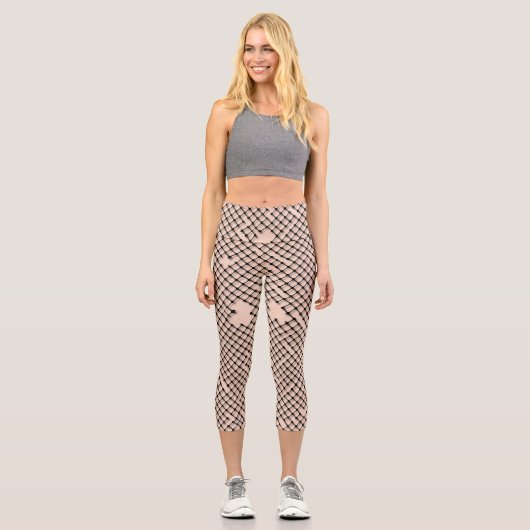 Threadbare Fishnets Capri Leggings (Vorderseite)