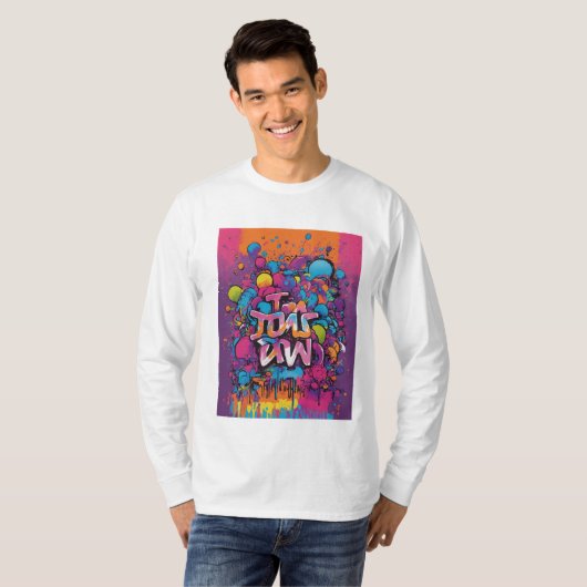 "Threaded Expressions: Tragen Sie Ihren Stil" T-Shirt (Vorne ganz)