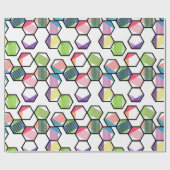 Threaded Hexagons Geschenkpapier (Flach)