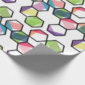 Threaded Hexagons Geschenkpapier (Ecke)