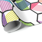 Threaded Hexagons Geschenkpapier (Rolleneckpunkt)