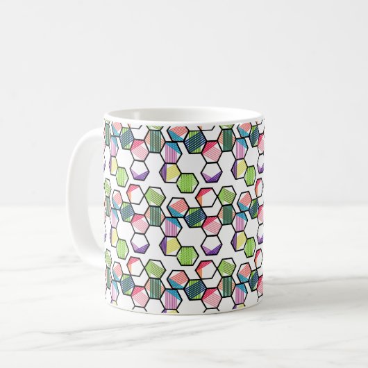 Threaded Hexagons Kaffeetasse (Vorderseite Links)