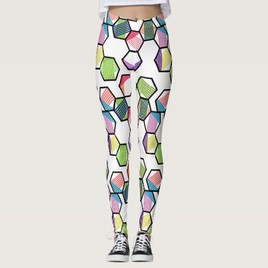 Threaded Hexagons Leggings (Vorderseite)
