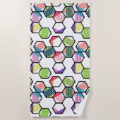 Threaded Hexagons Strandtuch (Vorderseite)