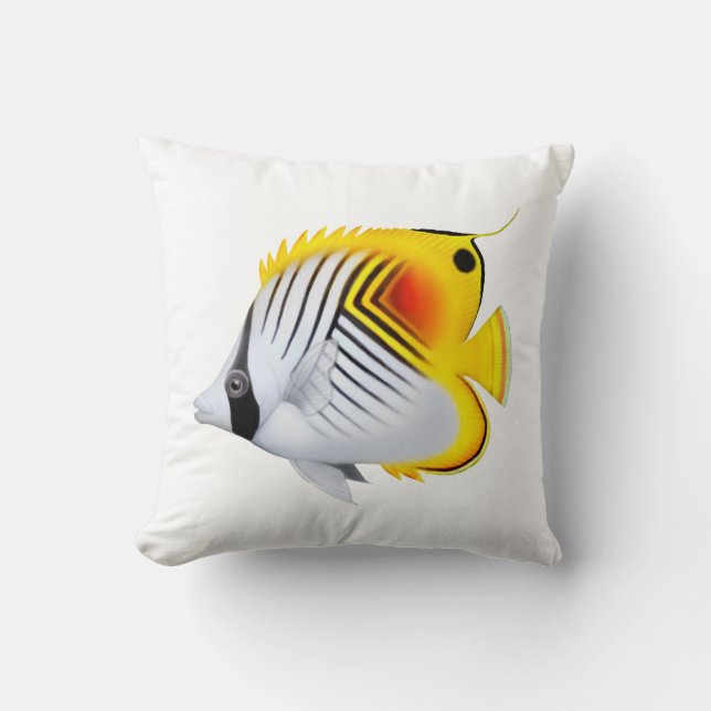 ThreadfinAurigabutterflyfish-Kissen Kissen (Vorderseite)