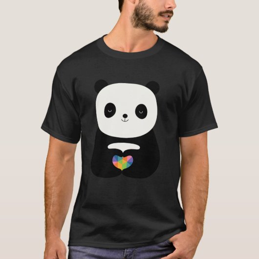 Threadless Andy Westface Panda Love Grafik T-Shirt (Vorderseite)