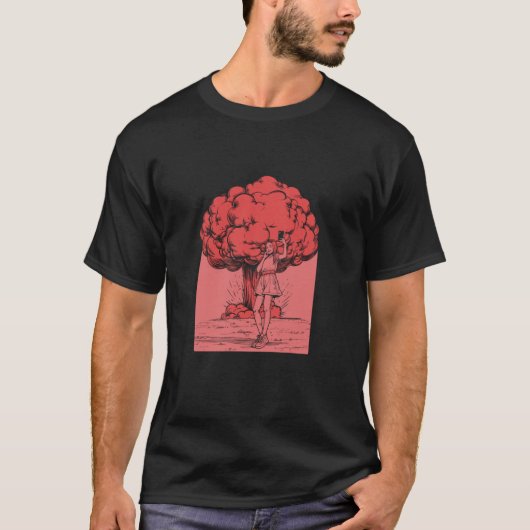 Threadless Benk Atomic Selfie Grafik T-Shirt (Vorderseite)