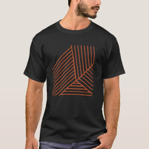 Threadless Emeline Geo Nahaufnahme 2 Rost Grafik T-Shirt