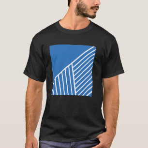 Threadless Emeline Geo Nahaufnahme 3 French Blau T T-Shirt