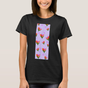Threadless Floresta-Mond-Blumen-Yoga-Matte Grafik T-Shirt