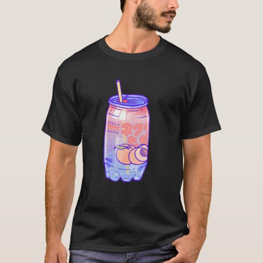 Threadless Laura O'Connor Peach Bubbles Grafik T-Shirt (Vorderseite)