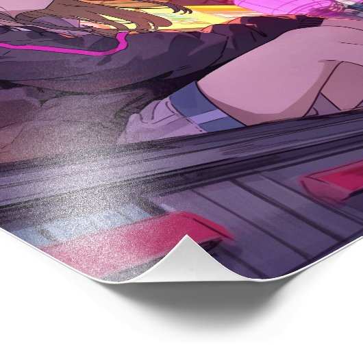 【Threads限定イラストポスター】寿司娘 GenerativeAI Fotodruck (Ecke)