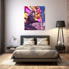 【Threads限定イラストポスター】寿司娘 GenerativeAI Fotodruck