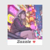 【Threads限定イラスト】寿司娘シール Seal GenerativeAI Aufkleber (Blatt)