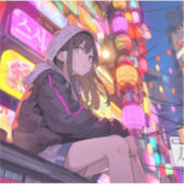 【Threads限定イラスト】寿司娘シール Seal GenerativeAI Aufkleber (Vorderseite)