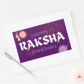 Threads of Love – Raksha Bandhan Celebration Rechteckiger Aufkleber (Umschlag)