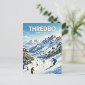 Thredbo Alpine Resort Australien Postkarte (Stehend Vorderseite)