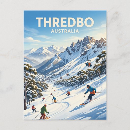 Thredbo Alpine Resort Australien Postkarte (Vorderseite)