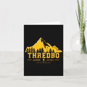 Thredbo Snowy Mountains Australien Skiort Souve Karte