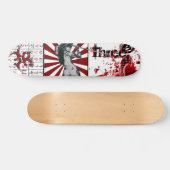"Three3Three" Blutbild-Deck Skateboard (Horizontal)
