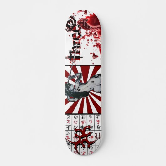 "Three3Three" Blutbild-Deck Skateboard (Vorne)