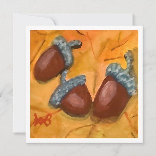 Three Acorns Karte (Vorderseite)