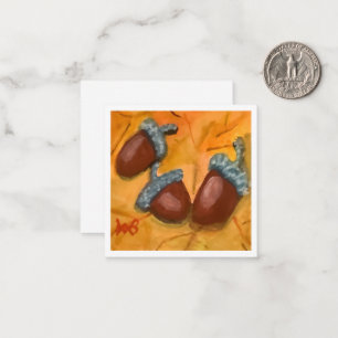 Three Acorns Mitteilungskarte