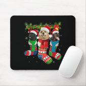 Three American Er Spaniels In Christmas Socks Mousepad (Mit Mouse)
