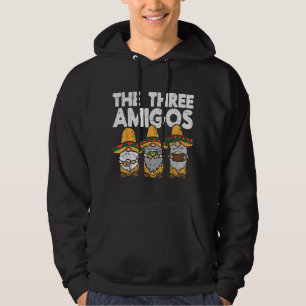 Three Amigos Mexican Gnomes Niedlich Cinco De Mayo Hoodie