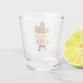 Three Amigos Mexiko Funny Matching Cinco De Mayo Schnapsglas (Rückseite)