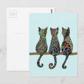 Three Amigos Postkarte (Vorne/Hinten)