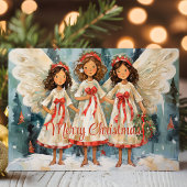 Three Angel Choir Frohe Weihnachten