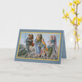 Three Archangels and Tobias (M 017) Blank Karte (Gelbe Blume)