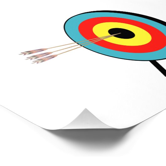 Three Arrow Bullseye Fotodruck (Ecke)