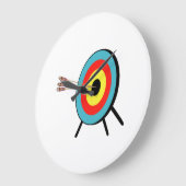 Three Arrow Bullseye Große Wanduhr (Winkel)