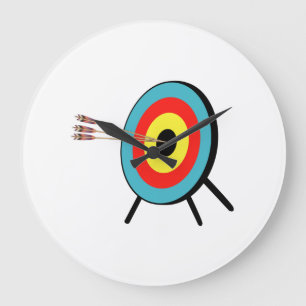 Three Arrow Bullseye Große Wanduhr