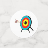 Three Arrow Bullseye Konfetti (Klein Vorderseite)