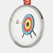 Three Arrow Bullseye Ornament Aus Metall (Links)