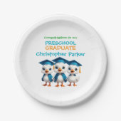 Three Baby Geese Graduation Party Pappteller (Vorderseite)