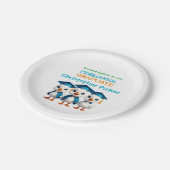 Three Baby Geese Graduation Party Pappteller (Schrägansicht)