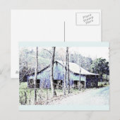 Three Bay Barn Postkarte (Vorne/Hinten)