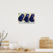 Three Black Cats, Louis Wain Poster (Küche)