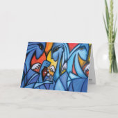 Three Blue Angels Greeting Karte (Vorderseite)