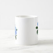 Three Blue Hydrangea Kaffeetasse (Mittel)