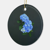 Three Blue Hydrangea Keramik Ornament (Links)