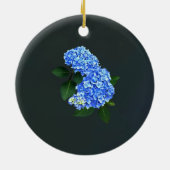 Three Blue Hydrangea Keramik Ornament (Hinten)