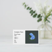Three Blue Hydrangea Visitenkarte (Stehend Vorderseite)