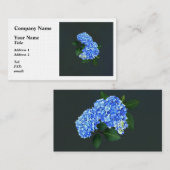 Three Blue Hydrangea Visitenkarte (Vorne/Hinten)